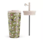 Curious Cat - Travel Mug, 500 ml / Flap & Straw Set