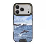 Retro Splash - iPhone 17 Pro Case, Elite Dark (MagSafe) / Gold