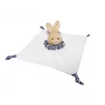 Toy Blanket - 94215 - MILUŚ - BUNNY with heart shape nose - BEIGE - size 25 cm