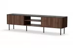 Tv staliukai SOLANO RTV-2 RTV rie&scaron;utmedžio / juodo marmuro