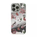 Merry Kitty - iPhone 16 Pro Case, Elite Mirror Light (MagSafe) / Silver