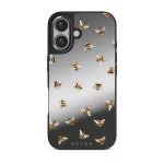 Honeycomb - iPhone 16 Case, Elite Mirror Dark (MagSafe) / Gunmetal