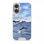 Retro Splash - iPhone 16 Plus Case, Elite Light (MagSafe) / Gold