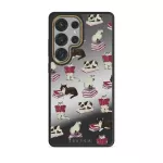 Curious Cat - Samsung Galaxy S25 Ultra Case, Elite Mirror Dark (Magnetic) / Gold
