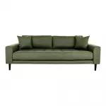 Trivietė sofa Lido, 93 x 210 x 76 cm, Alyvuogių žalia