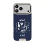 Wine & Dine - iPhone 17 Pro Max Case, Elite Light (MagSafe) / Silver