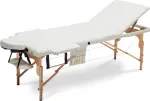 &bdquo;Bodyfit&ldquo; 3-segmentinis medinis XXL universalus masažinis stalas-lova (580)
