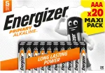 &Scaron;arminės Baterijos - Energizer AAA LR03 20 Vnt.