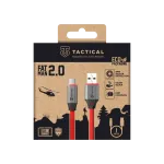 Tactical Fat Man 2.0 USB-A/USB-C Cable 1m / red