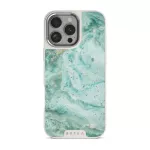 Uluwatu Waves - Teal iPhone 16 Pro Case, Elite Light (MagSafe) / Silver