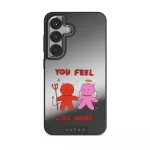 Like Home - Samsung Galaxy S25 Plus Case, Elite Mirror Dark (Magnetic) / Silver