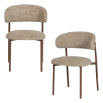 KELU DINING CHAIR WOOLLY NATURAL MELANGE - SET OF 2 [fsc]