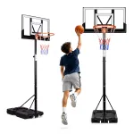 Basketball hoop, adjustable up to 305 cm, freestanding, backboard, rim, MultiGarden