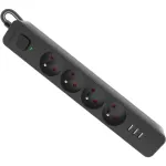 DEFENDER POWER STRIP 4 SLOTS 3XUSB 5M 99458