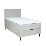 Continental bed LAARA 90x200cm, dark beige
