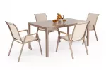 HOVER garden table, beige / cappuccino