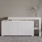 Konsolė, &bdquo;Hanah Home&ldquo;, balta, 170 x 80 x 35