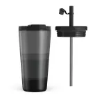 Monotone - Travel Mug, 500 ml / Flap & Straw Set