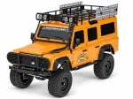 Nuotoliniu būdu valdomas visureigis Land Rover Defender 110, 4WD, 1:18, 2,4 GHz, geltonas, RC0762 ZO