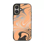 High Vibrations - Color Swirl iPhone 16 Case, Elite Mirror (MagSafe) / Gold