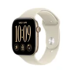 I&scaron;manusis laikrodis Apple Watch Series 12 GPS 46mm Light Gold Aluminium Case with Sand Sport Band - M/L MJEP4ET/A