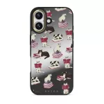 Curious Cat - iPhone 17 Case, Elite Mirror Dark (MagSafe) / Gold