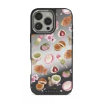 Caf&eacute; Haru - iPhone 16 Pro Case, Elite Mirror Dark (MagSafe) / Silver