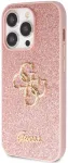 "Glitter 4G Metal Logo Case iPhone 15 Pro" Pink