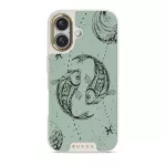 Pisces - iPhone 16 Case, Elite Light (MagSafe) / Gold / Turquoise