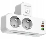 LED 2xUSB-A/USB-C/2xAC White