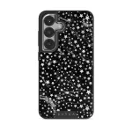 Starry Night - Stars Samsung Galaxy S25 Case, Elite Dark (Magnetic) / Silver