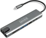 &bdquo;Zenwire&ldquo; USB-C 9-in-1 stotelė/replikatorius (BYL-2009)