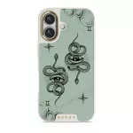 Gemini - iPhone 16 Case, Elite Light (MagSafe) / Gold / Turquoise