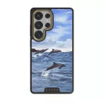 Retro Splash - Samsung Galaxy S25 Ultra Case, Elite Dark (Magnetic) / Gold