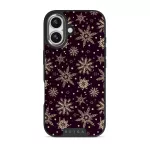 Sleeping Beauty - Snowflakes iPhone 17 Case, Elite Dark (MagSafe) / Silver