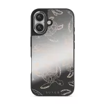Earth Shell - iPhone 16 Case, Elite Mirror Dark (MagSafe) / Silver