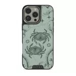 Cancer - iPhone 16 Pro Max Case, Elite Dark (MagSafe) / Silver / Turquoise