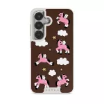 Cloud Hopping - Samsung Galaxy S25 Case, Elite Light (Magnetic) / Silver