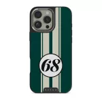 Classic Racing - iPhone 16 Pro Case, Elite Dark (MagSafe) / Silver