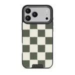 Retro Grid - iPhone 17 Pro Max Case, Elite Dark (MagSafe) / Gunmetal