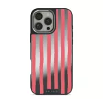 Pomegranate - iPhone 16 Pro Max Case, Elite Mirror Dark (MagSafe) / Silver