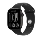 Watch Series 12 GPS+Cellular 46 mm Black Aluminium Case with Black Sport Band - S/M