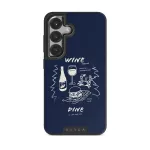 Wine & Dine - Samsung Galaxy S25 Plus Case, Elite Dark (Magnetic) / Gunmetal