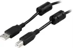 DELTACO USB-A į USB-B, 2 m / USB-218FSX