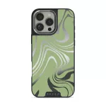 Funky Sensation - iPhone 16 Pro Max Case, Elite Mirror Dark (MagSafe) / Silver