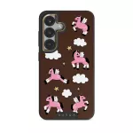 Cloud Hopping - Samsung Galaxy S25 Case, Elite Dark (Magnetic) / Gold