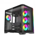 &bdquo;Rampage LYRON&ldquo; žaidimų kompiuterio korpusas &bdquo;Mid Tower&ldquo; su 7 ventiliatoriais ARGB PWM, juodos spalvos