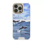 Retro Splash - iPhone 16 Pro Max Case, Elite Light (MagSafe) / Gold