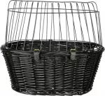 WIKLINOWY KOSZYK DO ROWERU 50&times;41&times;35 cm CZARNY