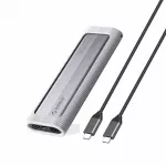 Disk Case AXM2F M.2 SATA SSD USB-C 3.2 Grey